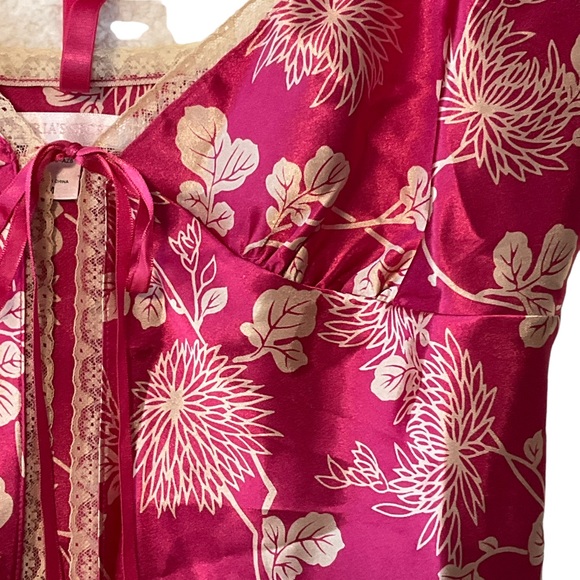 VICTORIA’S SECRET sz Medium Sexy Lingerie 2 Piece Set Thong Style Pink Tan - Picture 3 of 8